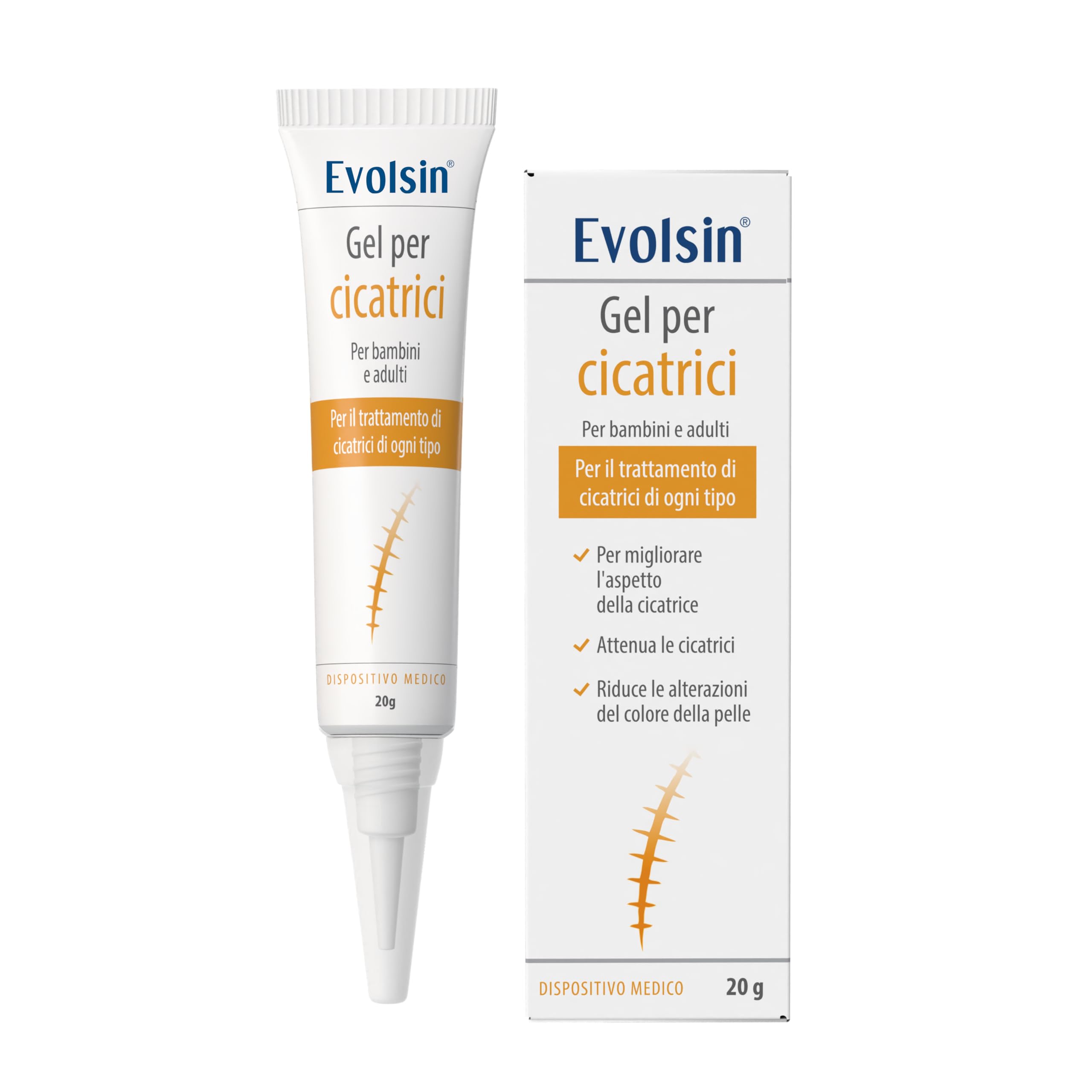 Evolsin Gel silicone per cicatrici 20 g riduce visibilità tensione prurito