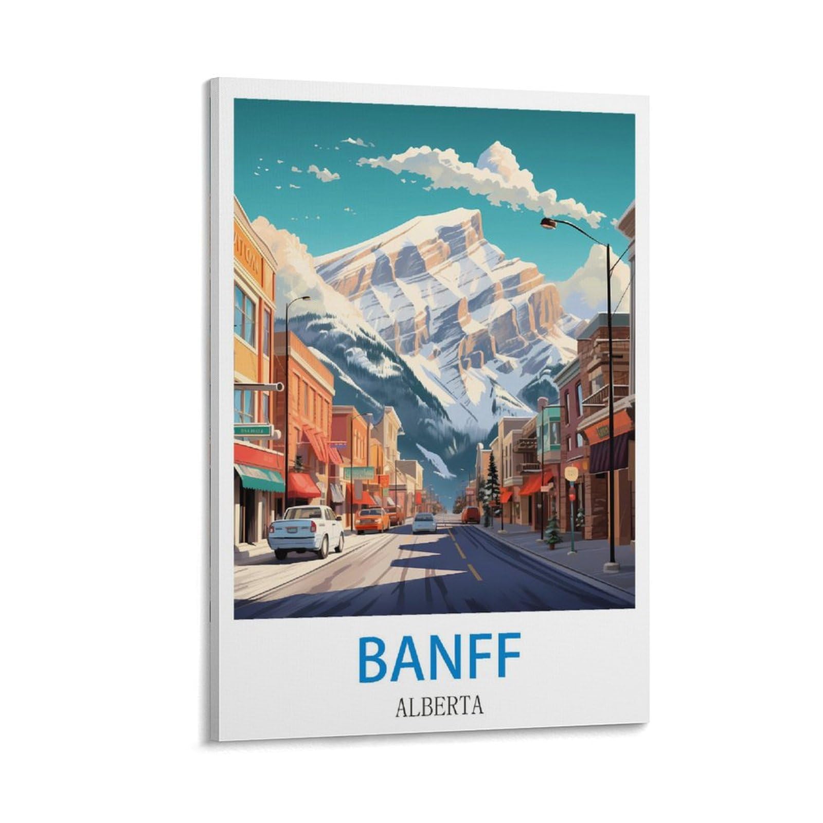 Ndoud Banff Alberta Vintage Travel Posters 12x18inch(30x45cm) Wall Art Picture Print Canvas Painting for Living Room Home Decor
