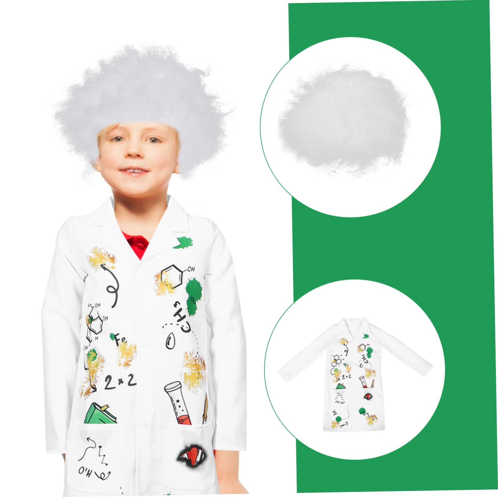 YARNOW Costume De Scientifique Pour Enfants Blouse De Laboratoire De Docteur Blouse Scientifique Déguisement De Carrière Pour Enfants