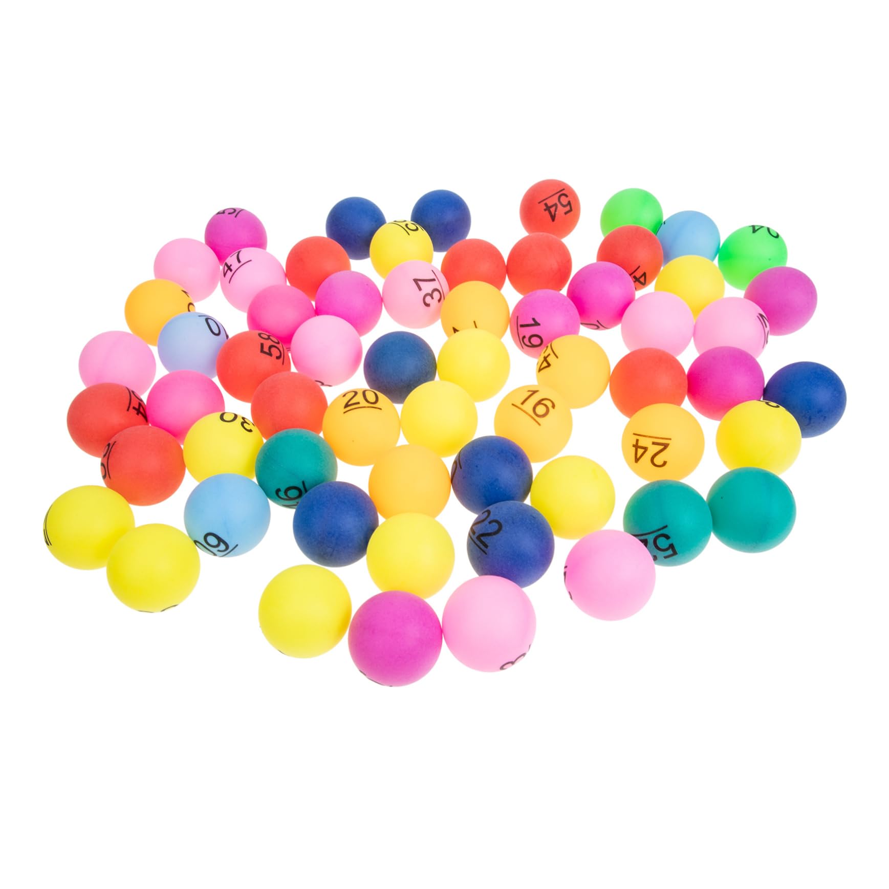 Hemoton 60Pcs Balls Plastic Game Balls for Raffles Entertainment and Table Tennis Events Durable Non Deformable Props for Fundraisers and Parties