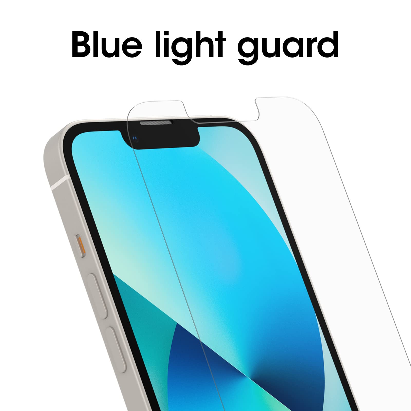 OtterBox ALPHA FLEX - Protector de pantalla para iPhone 13 y iPhone 13 Pro, transparente