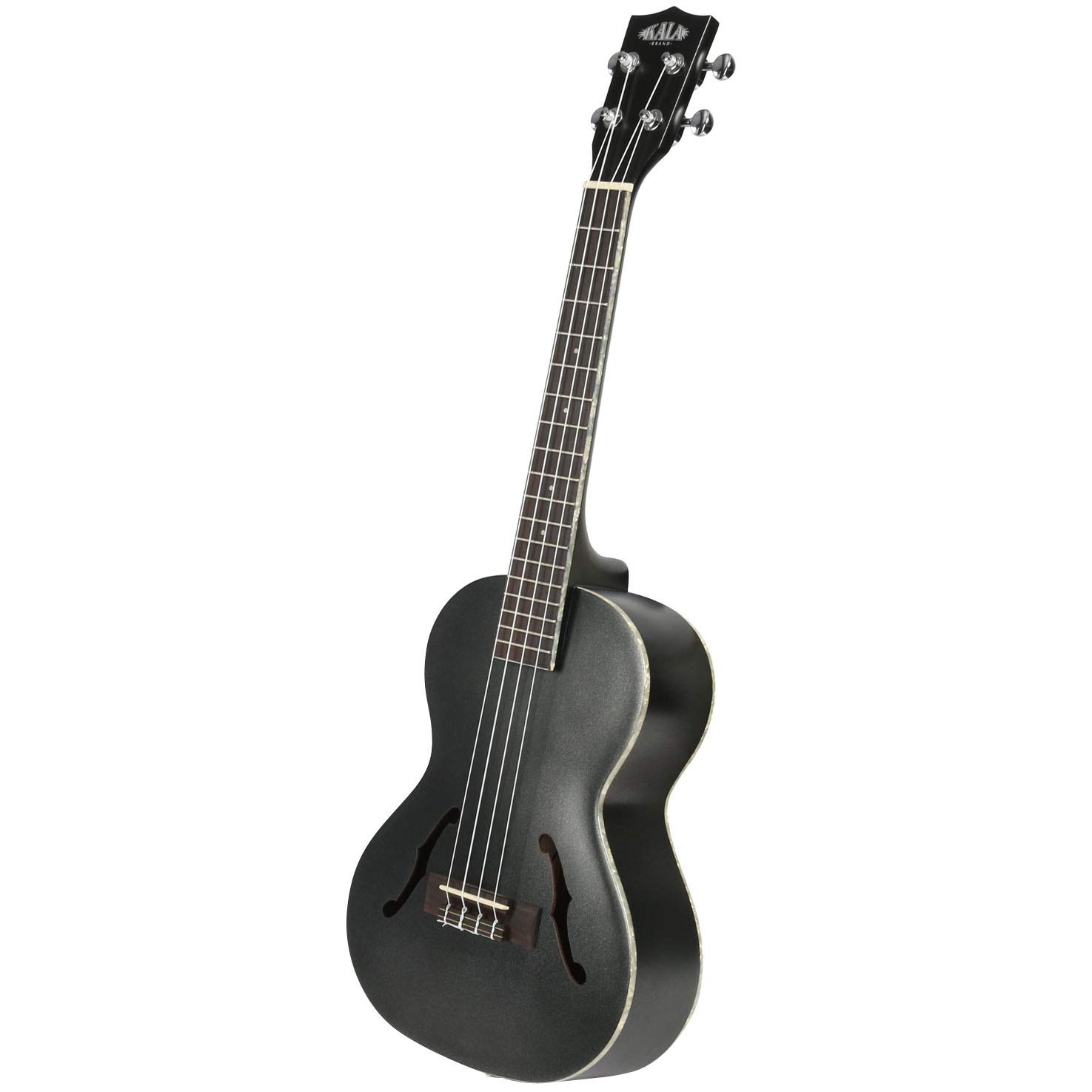 Kala Jazz Tenor Ukulele Metallic Black con gig bag