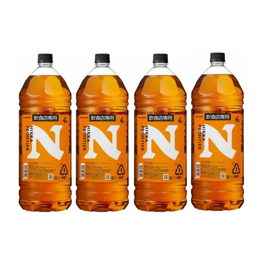 Amazon.co.jp: ニッカ フロンティア 業務用 48度 ペット 4L 4000ml x 4