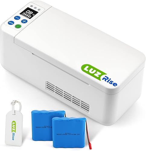 Luzrise Enfriador de insulina 8H caja de viaje de 708 x 287 x 122 pulgadas capacidad de 3-5 bolígrafos refrigerador portátil para medicina diabética