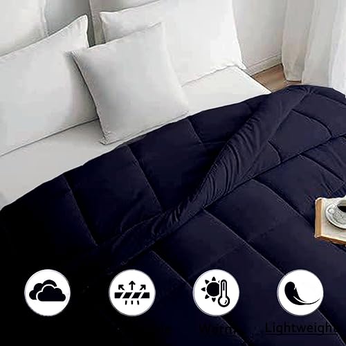 Miniatura 4 de Edredón alternativo de plumón para todas las estaciones  Alaskan King 132 x 120, tamaño 1 pieza, relleno de edredón de microfibra con 8 pestañas en