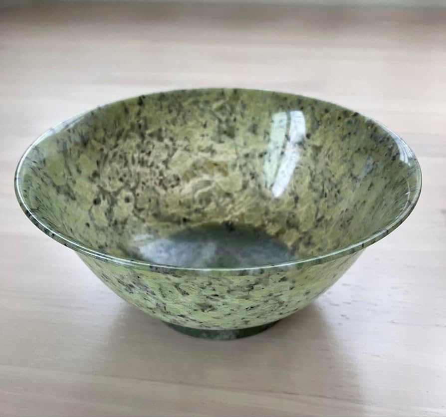 Amazon | ヒスイ 玉石茶碗 原石 碧石 中国翡翠 | ノーブランド品 | 飯碗