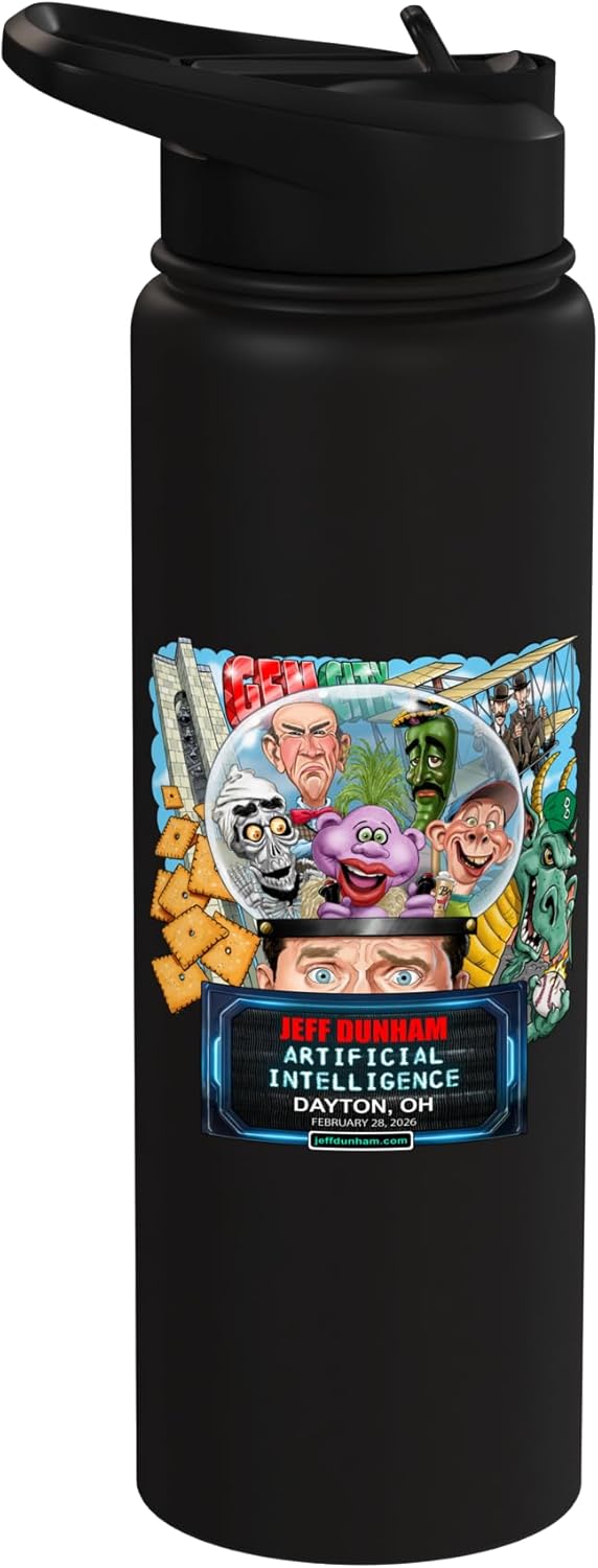 Jeff Dunham Dayton, OH (2026) Stainless Steel Insulated Water Bottle