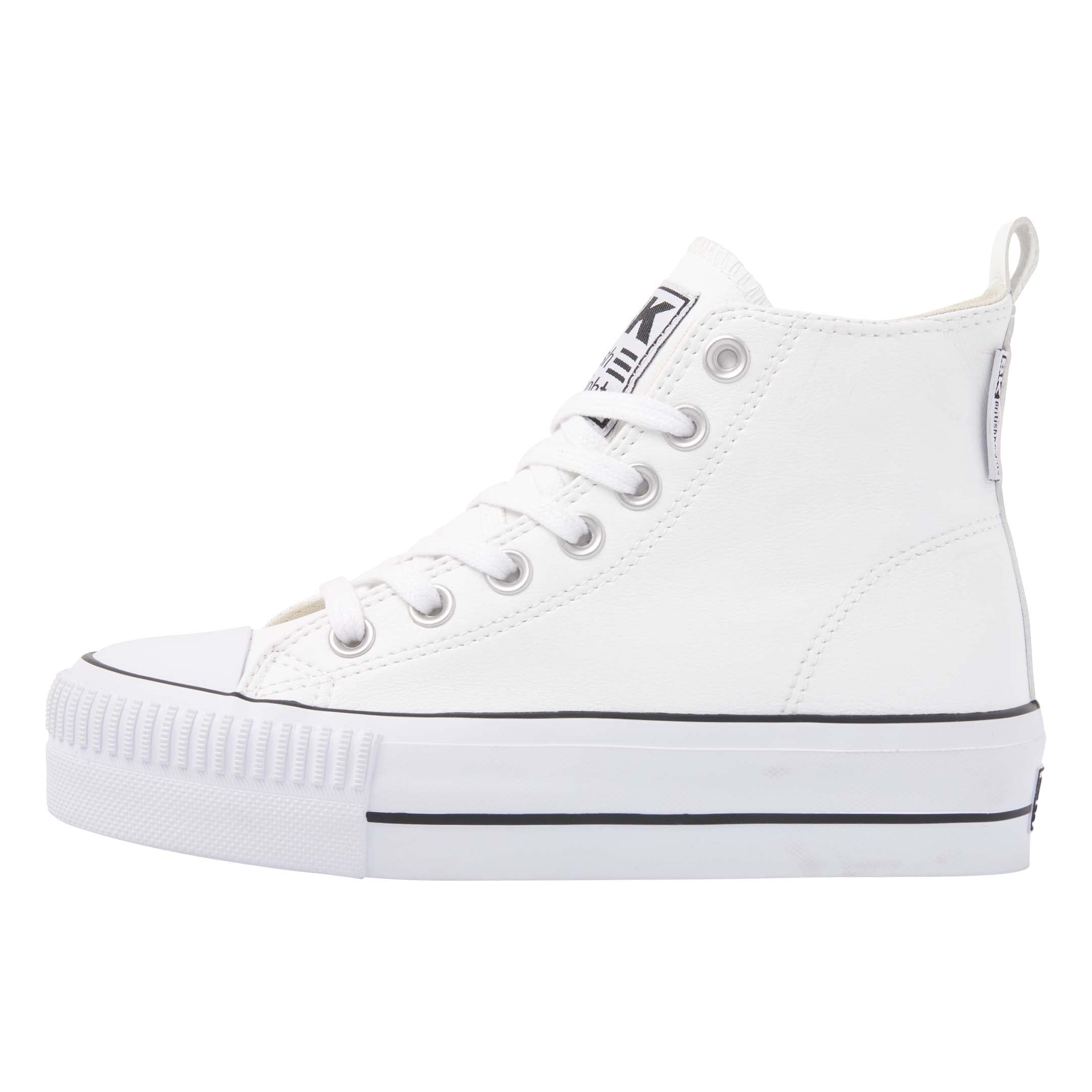 British Knights Women's Kaya Mid Sneaker, White, 6.5 UK