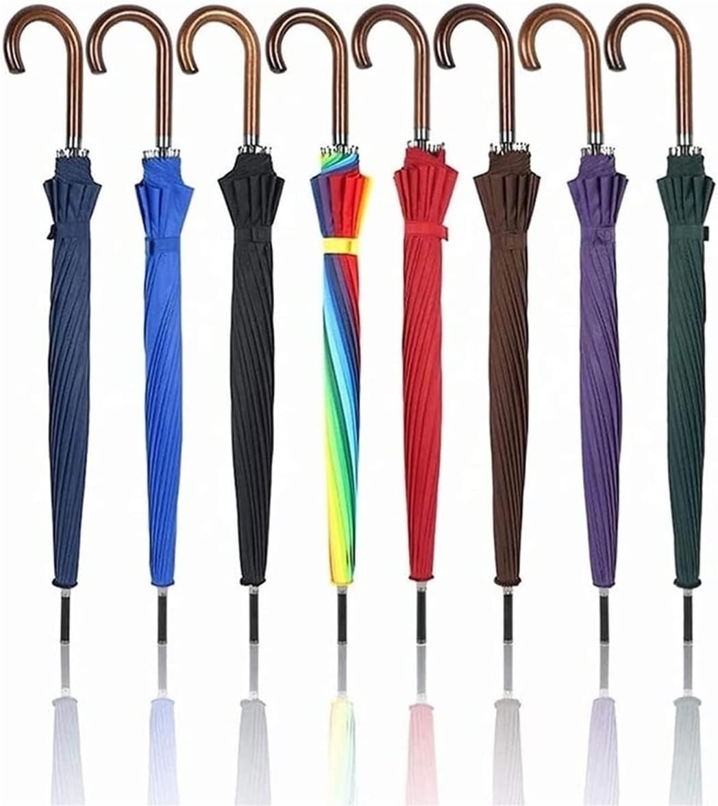 AVFORA Umbrella Umbrellas Long Handle Umbrella J-Handle Golf Long Umbrella Outdoor Couple Umbrella for Men Women Umbrellas Strong Umbrella