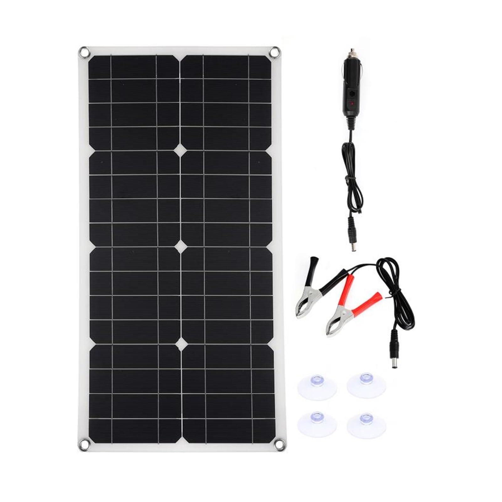 200W sterownik panelu słonecznego podwójny port USB przenośna ładowarka do baterii telefon komórkowy samochód jacht RV światła ładowanie na zewnątrz(Only solar panel)