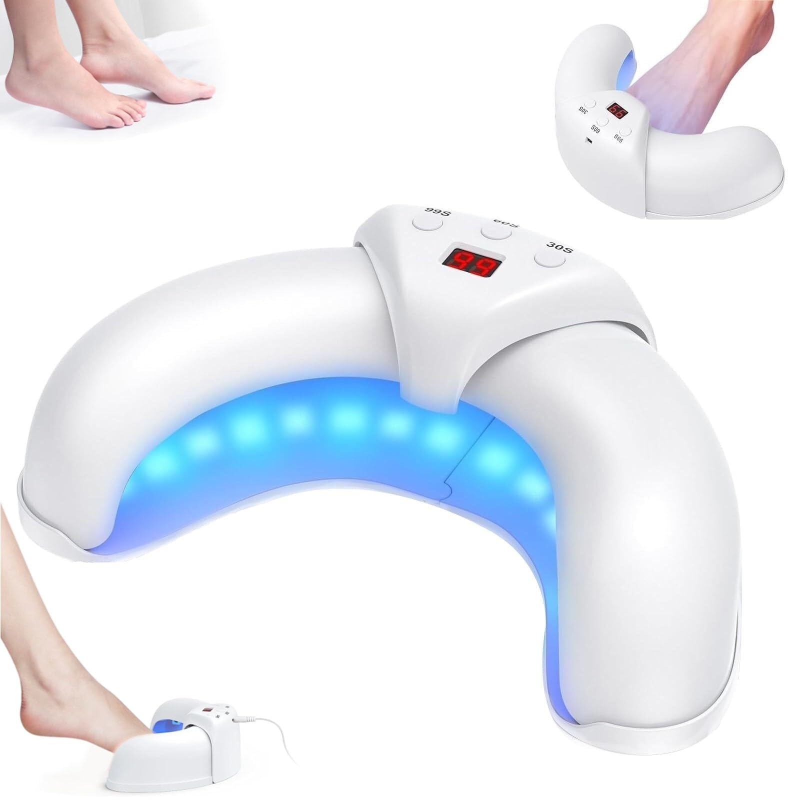 Amazon.co.jp: ポータブル爪水虫治療器 - 充電式LEDライトセラピーで