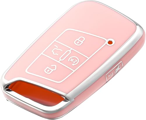 Miniatura 2 de OFFCURVE Funda de llavero para Volkswagen Special Key Fob Case Holder para VW Atlas Golf Alltrack Atlas Jetta Passat Arteon iguan 2018-2022