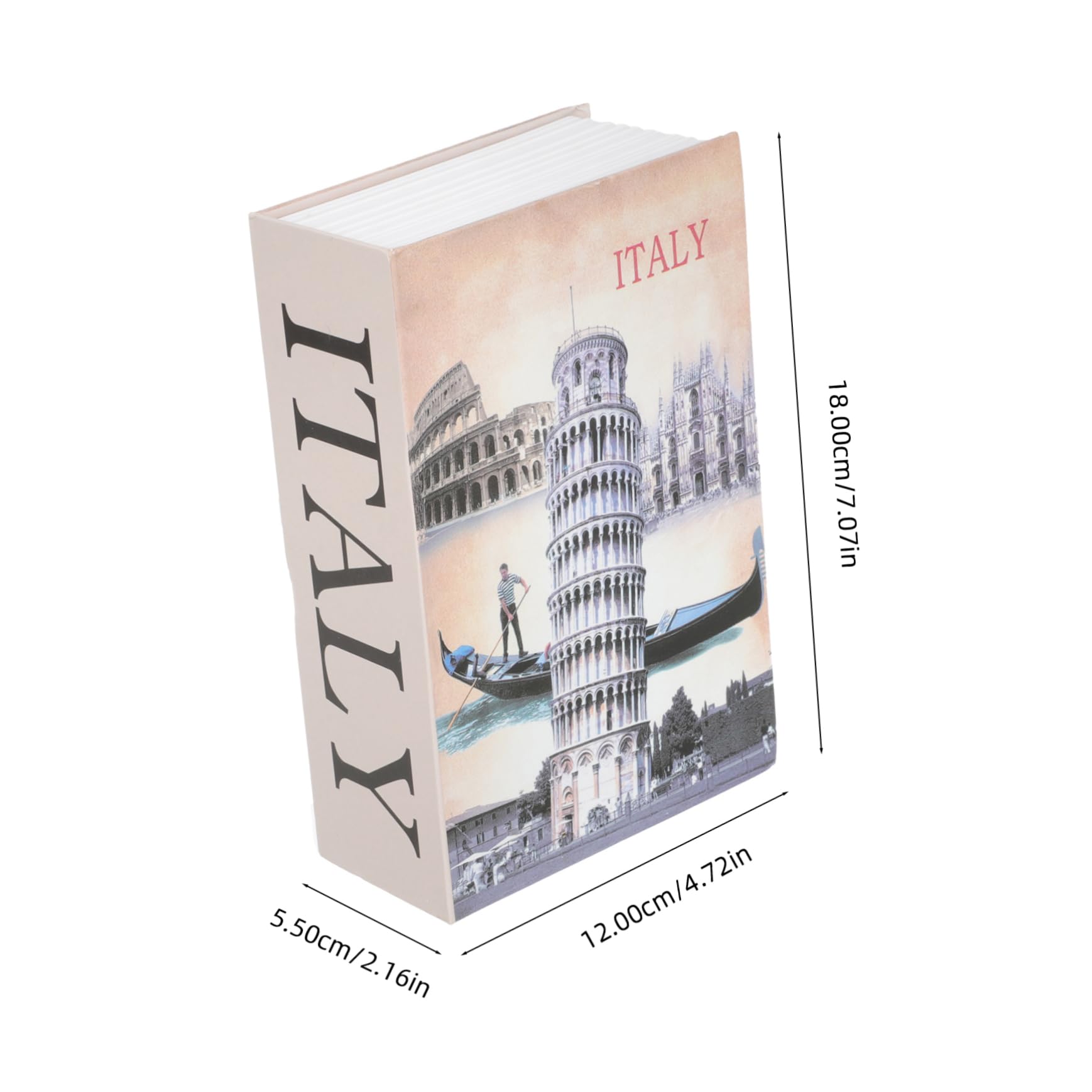 Cassaforte a Forma di Libro Serratura a Combinazione e Scomparto Nascosto per Ufficio e Viaggio, Scatola Portatile in Metallo e Plastica per Conservazione Nascosta