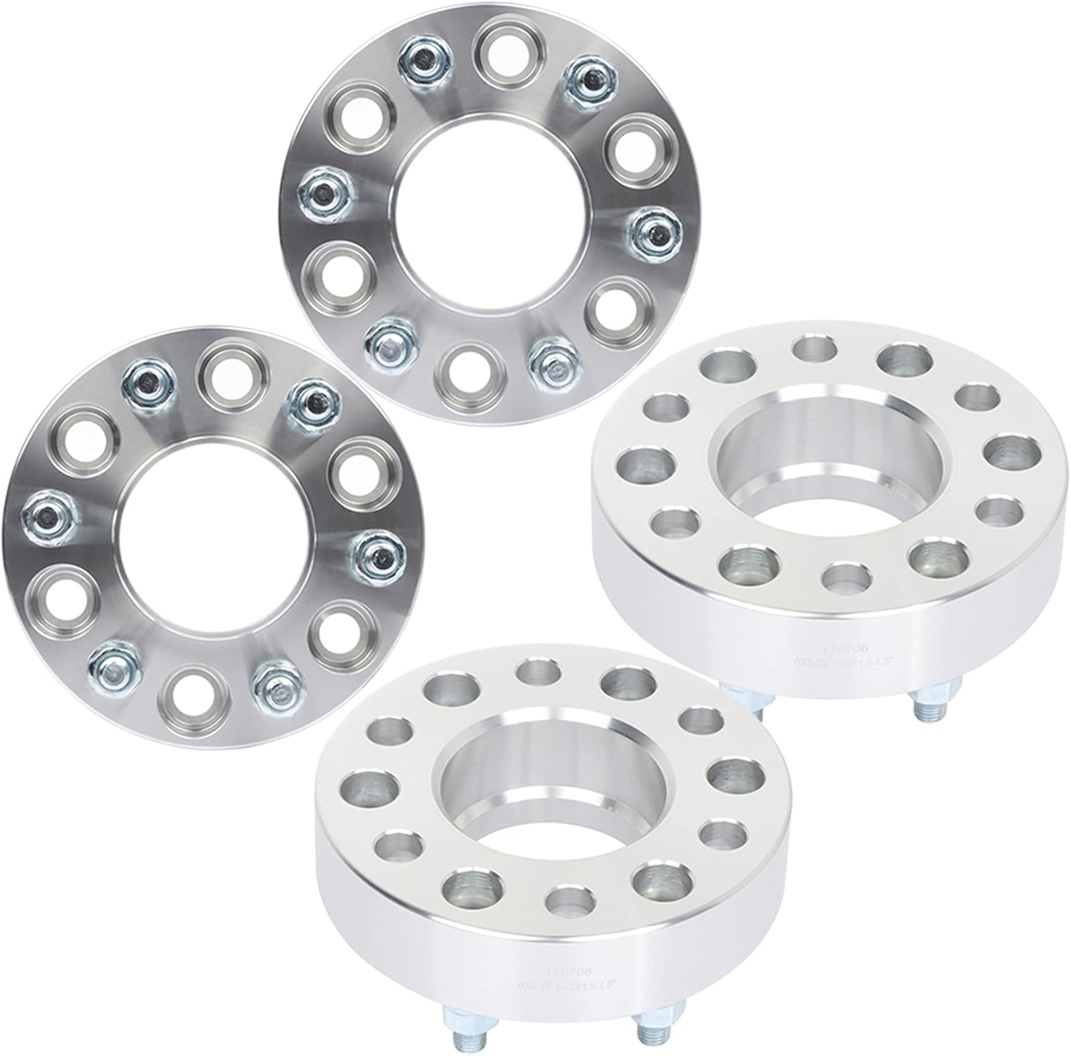 FINDAUTO 4PCS 6x5 1.5" 78.1 12x1.5 Wheel Spacers fit for Trailblazer for Trailblazer EXT for Envoy XL