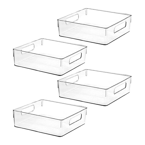 Clear Plastic Storage Bins, Pantry Organizers and Storage