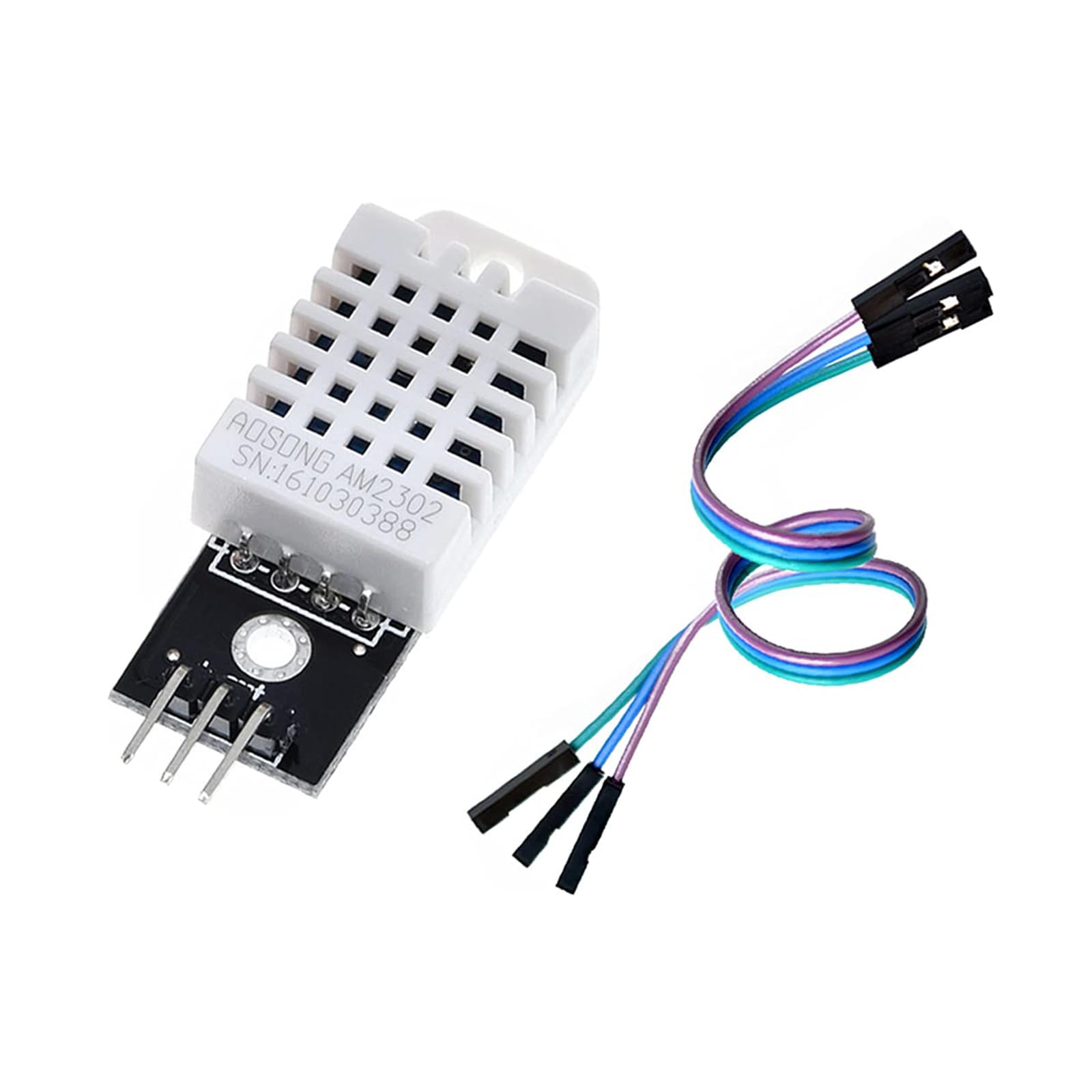 2-Pack Replacement Sensors for DHT22/AM2302 Digital Temperature and Humidity Sensor Modules, Fit for SHT11 and SHT15, Ideal for Arduino Electronic Practice and DIY