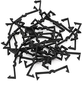 Frezon 32PCS Retaining Clips Peg Board Locks Hook Plastic Pegboard Retaining Clips