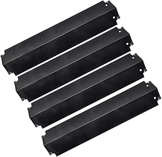 16" Heavy Duty Porcelain Grill Heat Plate Shield, Heat Tent, Burner Cover, Flame Tamer, Flavorizer Bar, Heat Deflector for Charbroil, Kenmore Gas Grill, 4 Pack