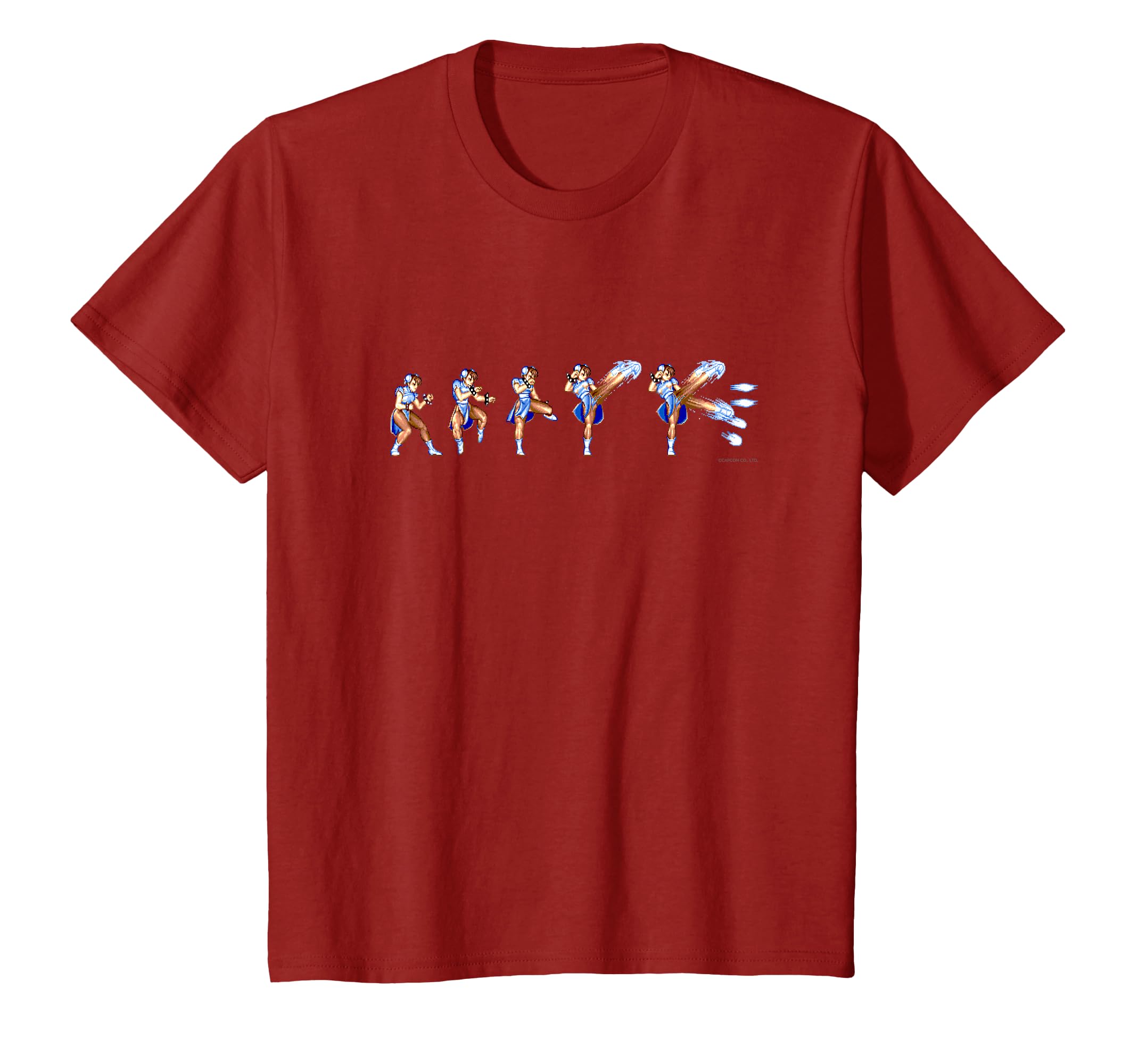 Amazon | ストリートファイターII 春麗（百裂脚） Tシャツ | Tシャツ