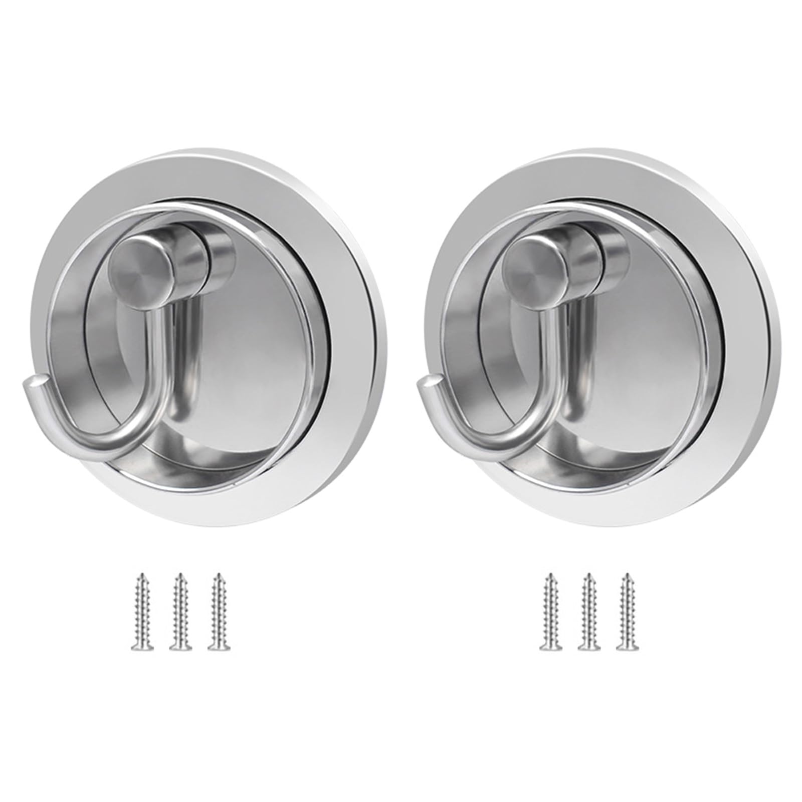 Rotating Wall Hooks, Stainless Steel Hooks, Hidden Coat for Home & Renters Strong Steel Hook Not