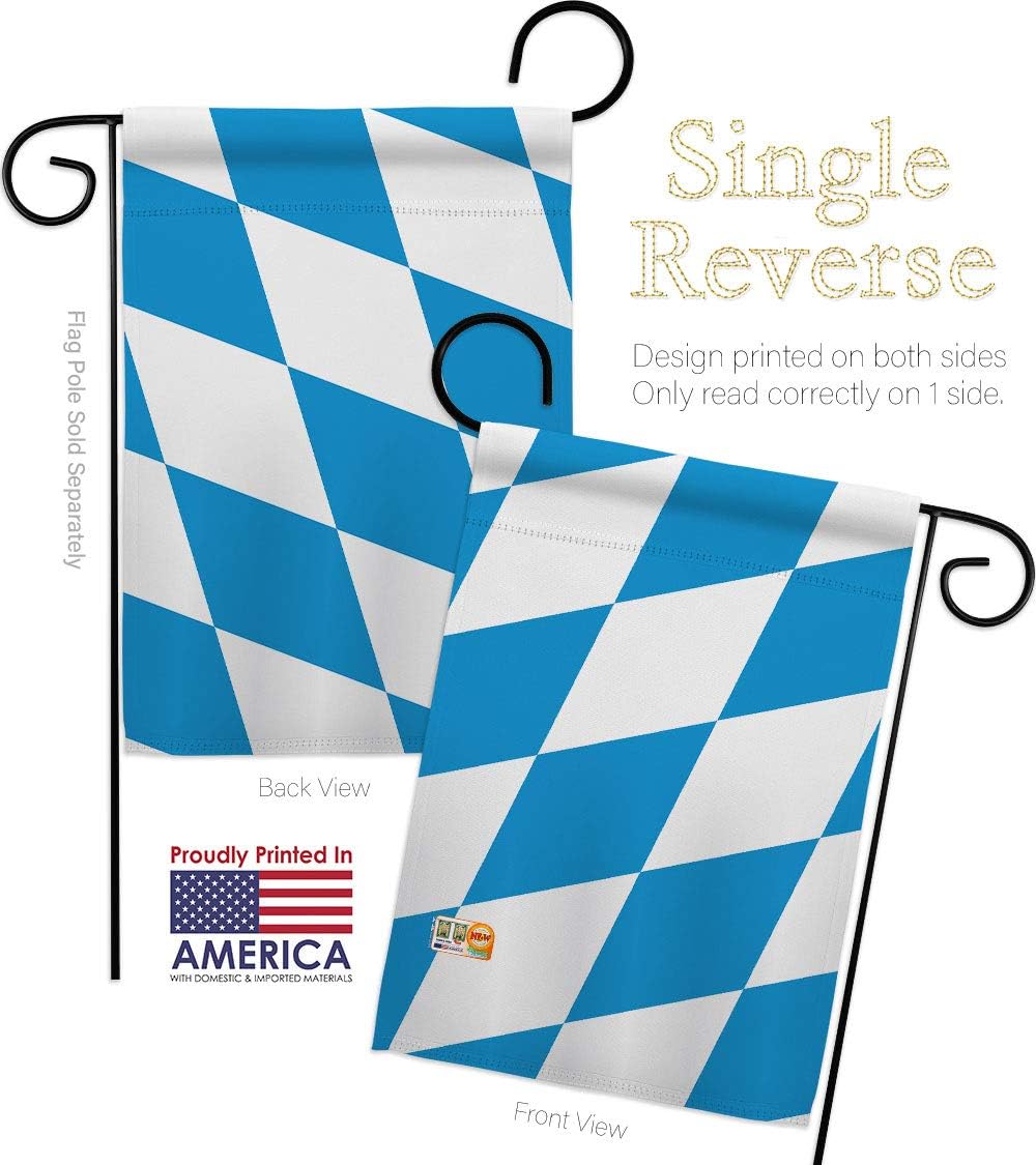 Bavaria Garden House Flags Set Regional Nationality Nation International World Country Particular Area Small Decorative Gift Yard Banner Made In USA 28 X 40