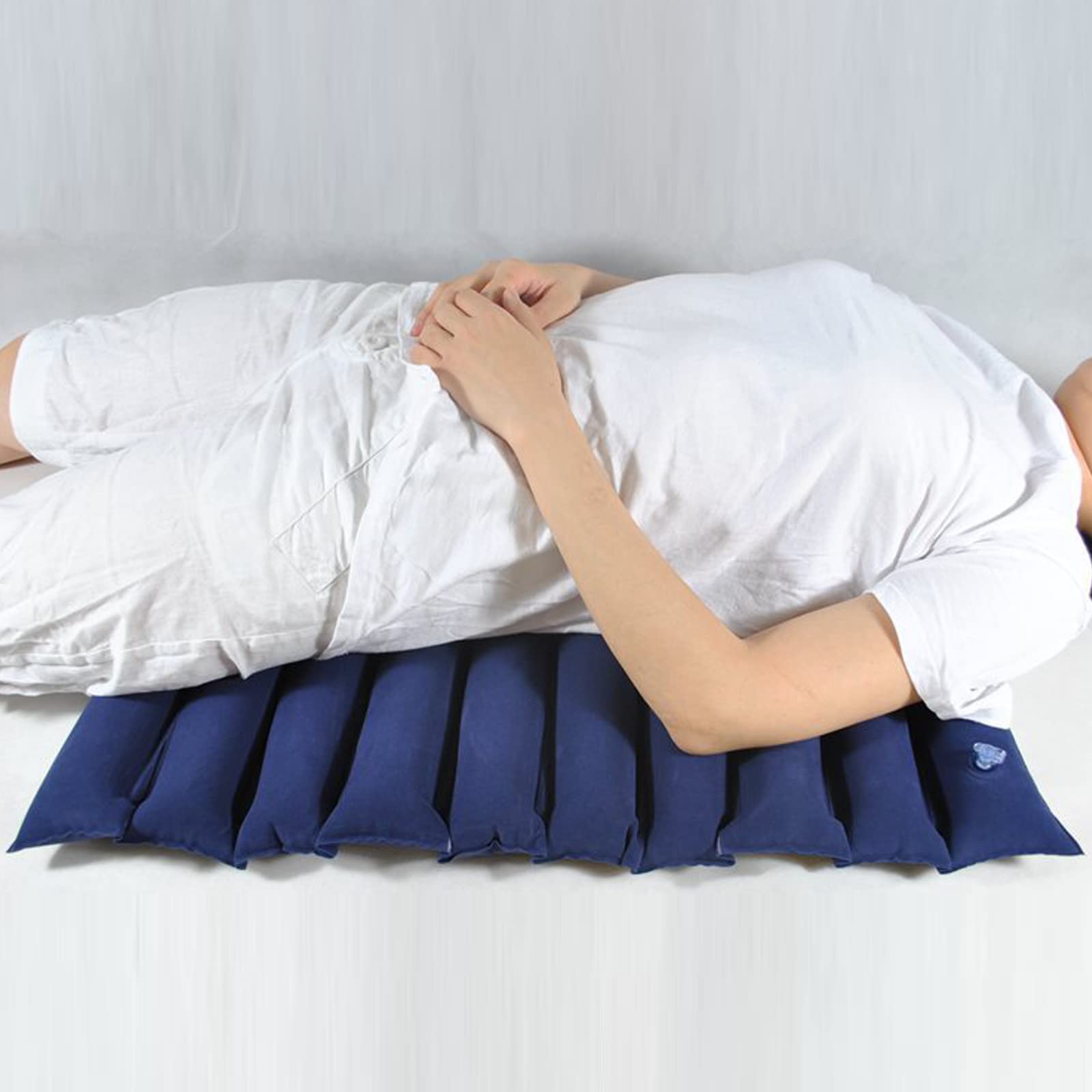 Cojín de Asiento Inflable de Aire - Cojín antiescaras para Ancianos y Trabajadores de Oficina - Cojín de Silla de Ruedas para Estar Sentado Durante Mucho Tiempo, Azul (Azul) (Azul)