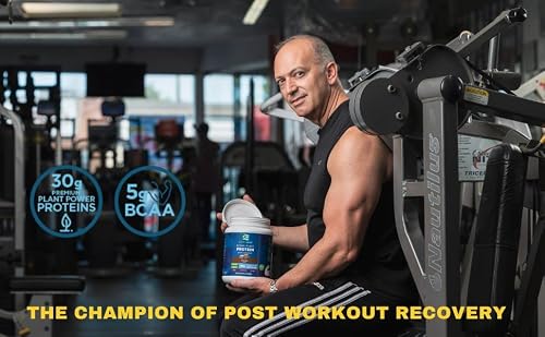 Evr-Fit Edge Organic Plant Based Pea Protein Powder - 30G Of Clean Protein, 5G Bcaas - Gluten Free, Keto & Vegan Protein Powder - Pre Or Post Workout Recovery Drink - Low Calorie, Low Carb - Chocolate #TOP3