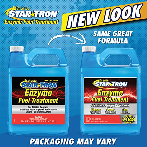 Star Brite Star Tron Enzyme Fuel Treatment Concentrate, 128 Fl. Oz. – Treats Up To 2,048 Gallons – Rejuvenate & Stabilize Old Gasoline, Cure Ethanol Problems, Improve Mpg, Reduce Emissions #TOP5