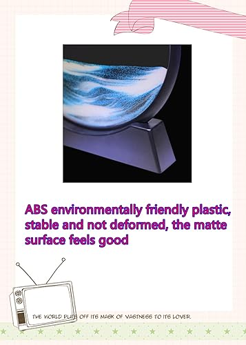 Miniatura 4 de Arte de arena en movimiento dinámico 3D, vidrio redondo de movimiento líquido, arena de mar profundo, paisaje de arena artístico, marco de arena que