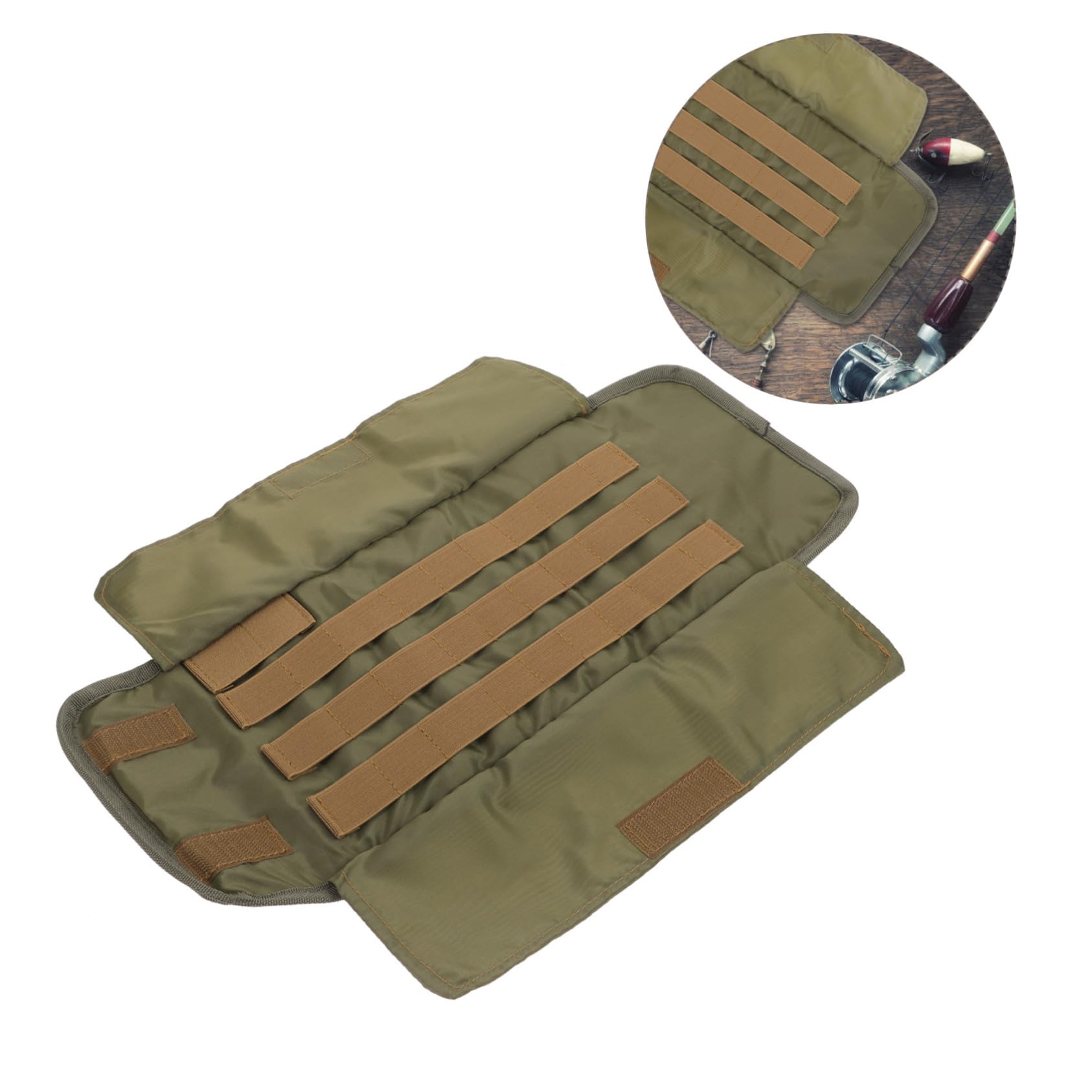 Toyvian Kit di Attrezzatura da Pesca Tela Attrezzi da Pesca Borse per Attrezzi Pesanti scatole per Attrezzatura da Pesca Piccolo Borsa per Strumenti Accessorio per la Pesca Stoffa