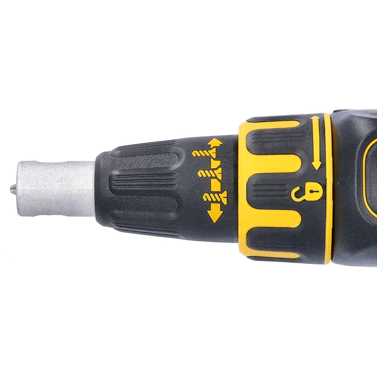 DeWalt Akku-Trockenbauschrauber/Schnellbauschrauber (18 Volt, 5.0 Ah, bürstenlos, inkl. Magazinvorsatz DCF6201, 2x XR Li-Ion Akkus, System-Schnellladegerät, Tstak Box II), DCF620P2K