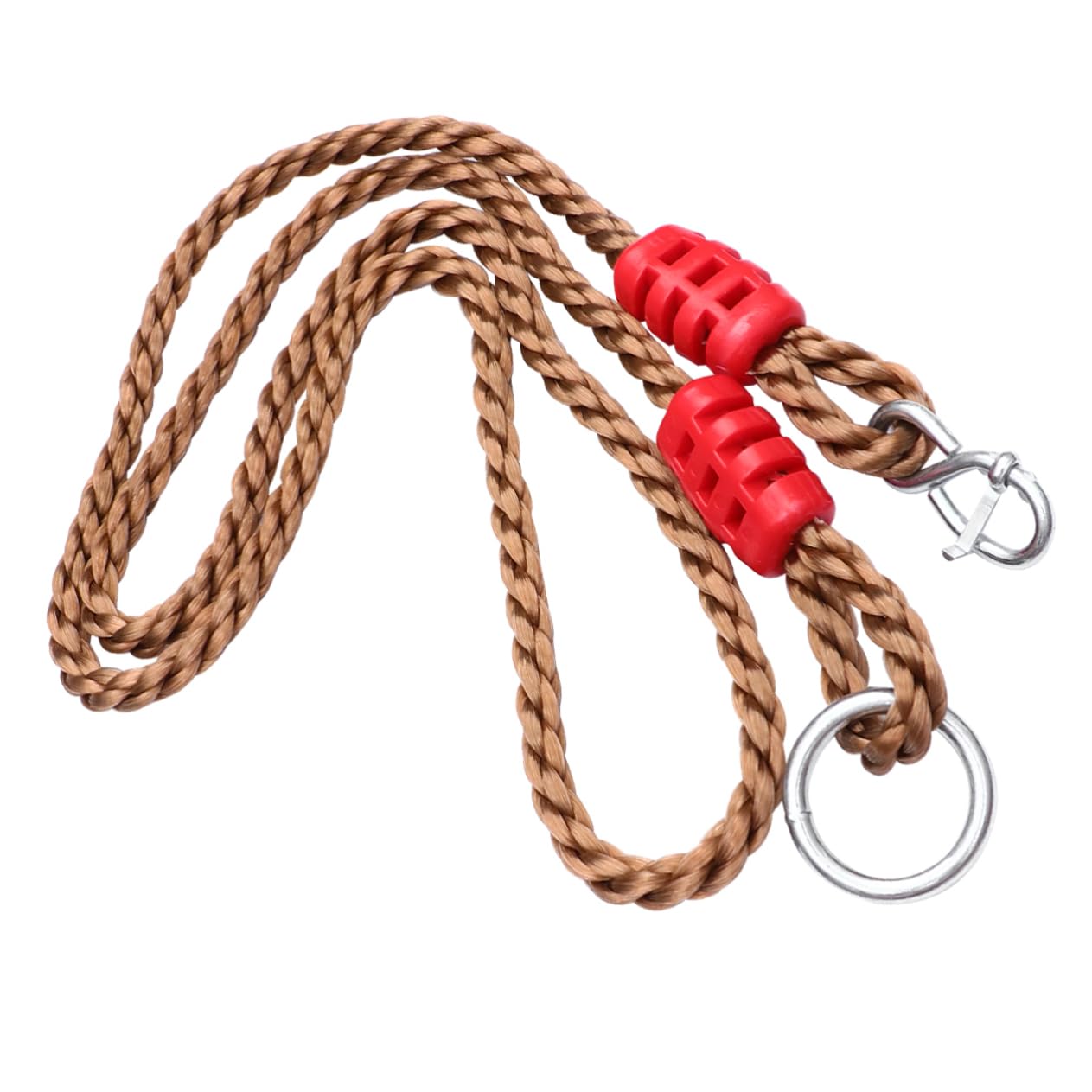 POPETPOP 6pezzi Cinghie Regolabili per Altalena da Esterno Anelli Nylon e Moschettoni per e attività all Aperto Sicurezza e Facilità Uso