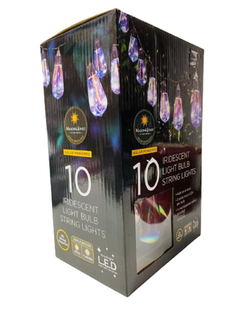 Mason & Jones 10x Iridenscent Light Blub Effect Solar