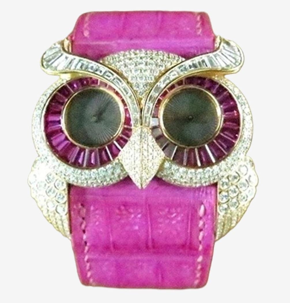 Luxury Pink Alligator Leather Watch Band, Custom Made Watch