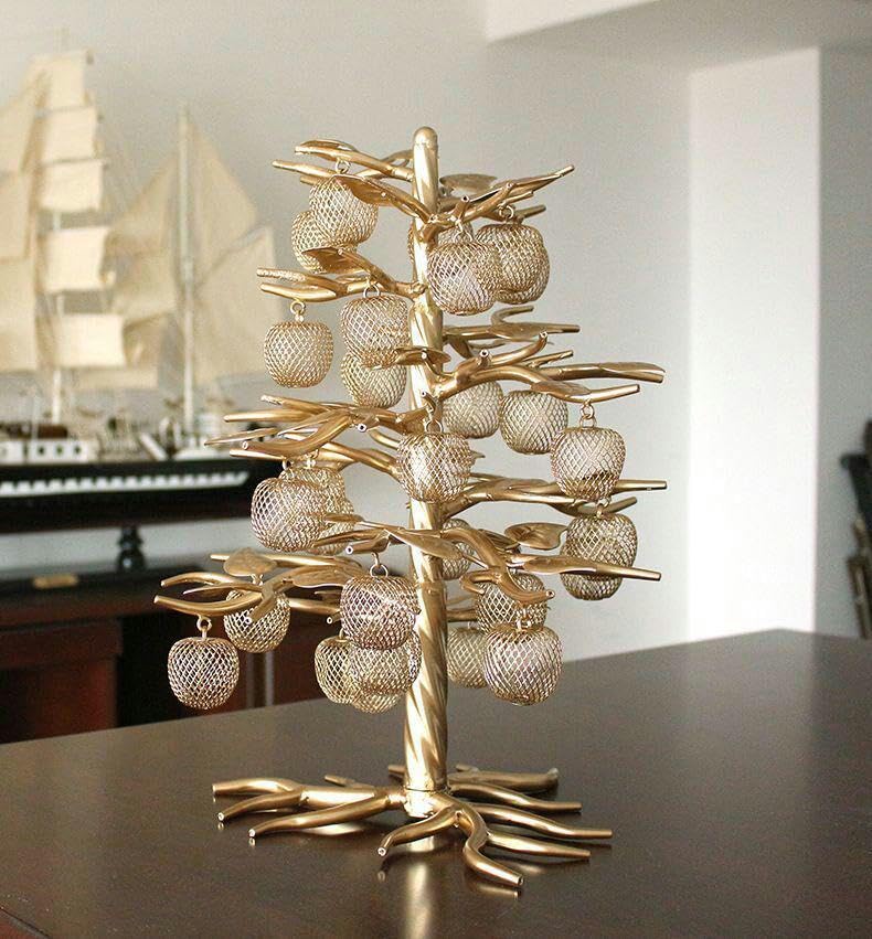 金色のりんごの置物 座敷わらしパワー強力 金運波動入り 金色のりんご