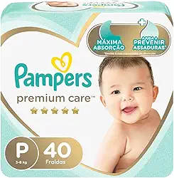 Fralda Pampers Premium Care Tamanho P 40 Unidades