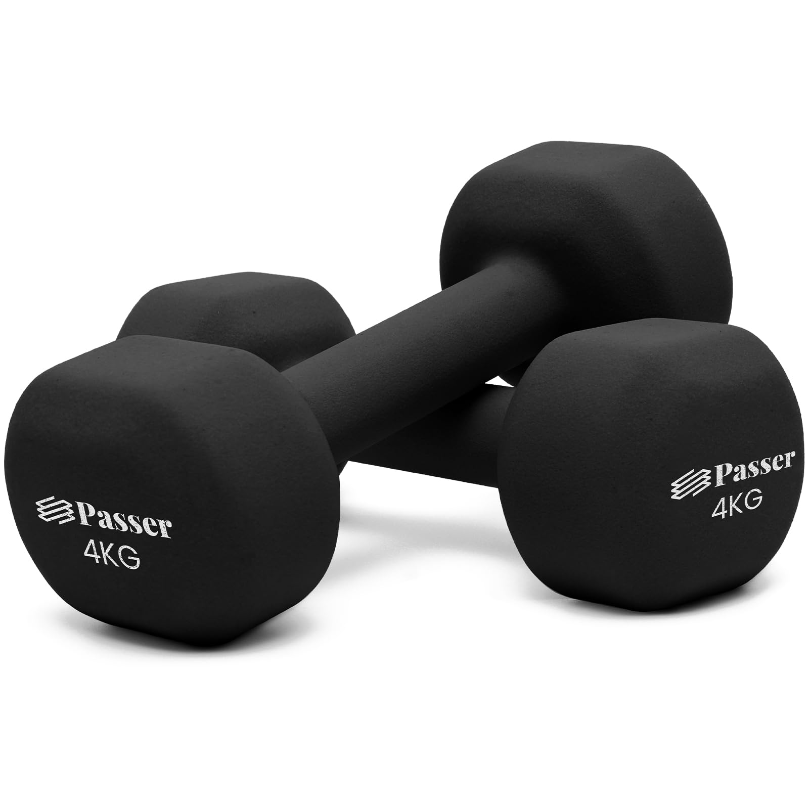 Neoprene Dumbbells Set of 2, Hand Weights for Women Men (1/2/3/4/6/8 kg Pair), Small Dumbbells Arm Weights for Ladies Gentlemen - Yoga, Pilates, Gym, Home - Workout, Fitness, Strength Training