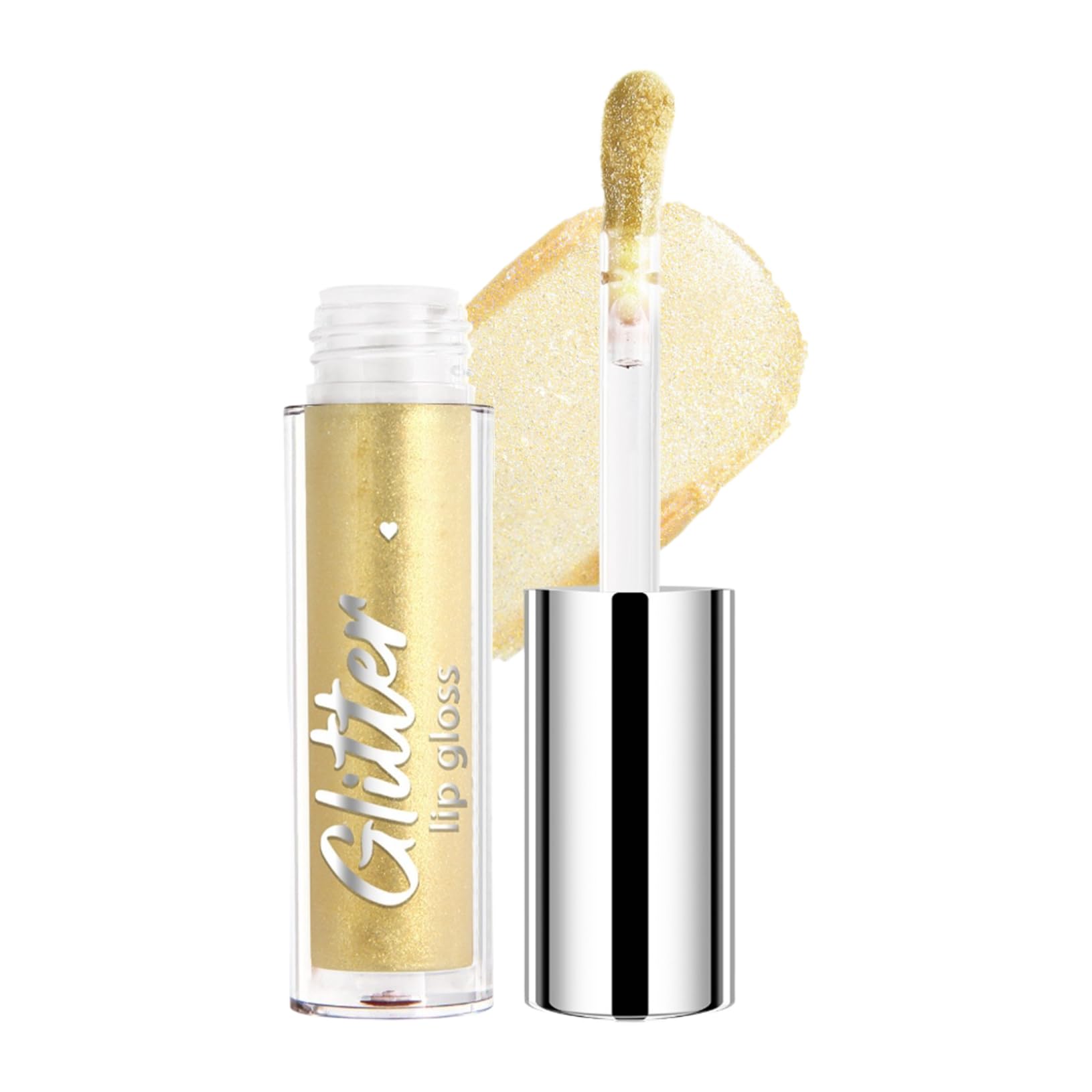 ACSUSS Glitter Lip Gloss for Women Waterproof Liquid Lipstick with High Shine Pigmented Non-Sticky for All-Day Wear Type