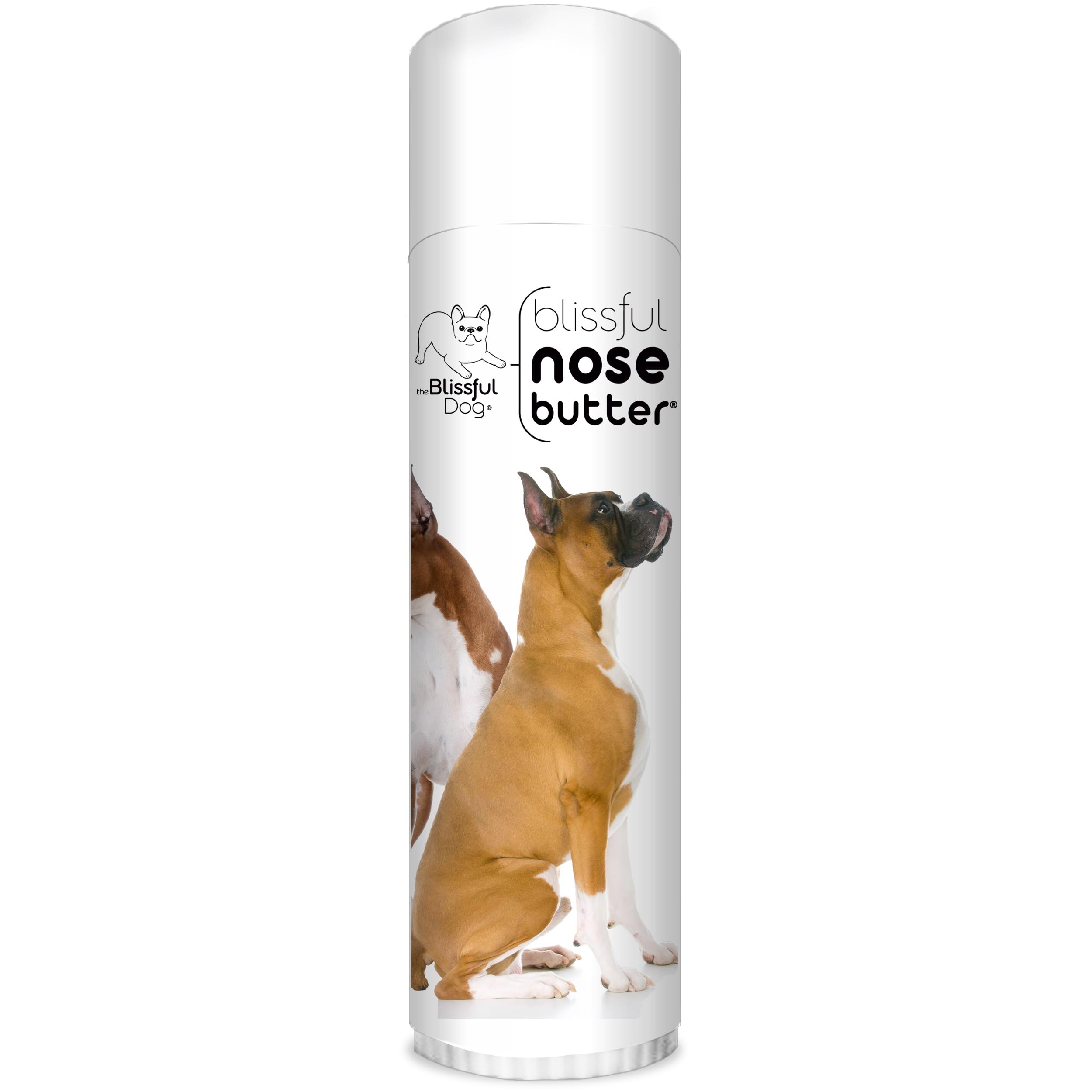 The Blissful Dog Show Boxer Nose Butter for Dry, Cracked Skin, Lick-Safe Dog Nose Balm with Moisturizing Shea Butter, Almond, Olive, and Essential Oils, Pet Supplies, Uncented, 0.50 oz.