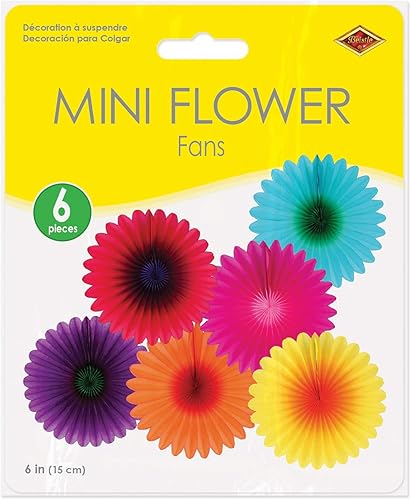 Miniatura 2 de Mini accesorio de fiesta para abanicos de flores (1 unidad) (6/paquete)