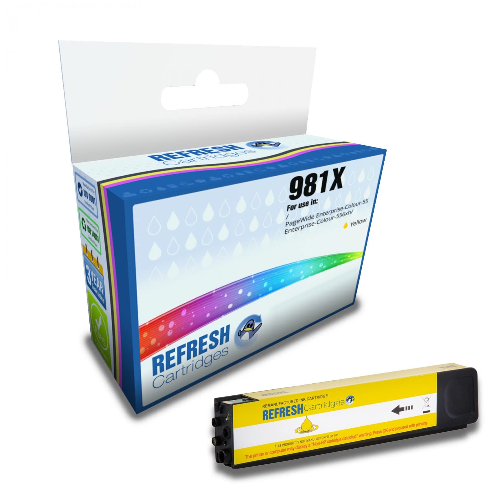 Refresh CartridgesRemanufactured Ink Cartridge Replacement for HP 981X (Yellow)