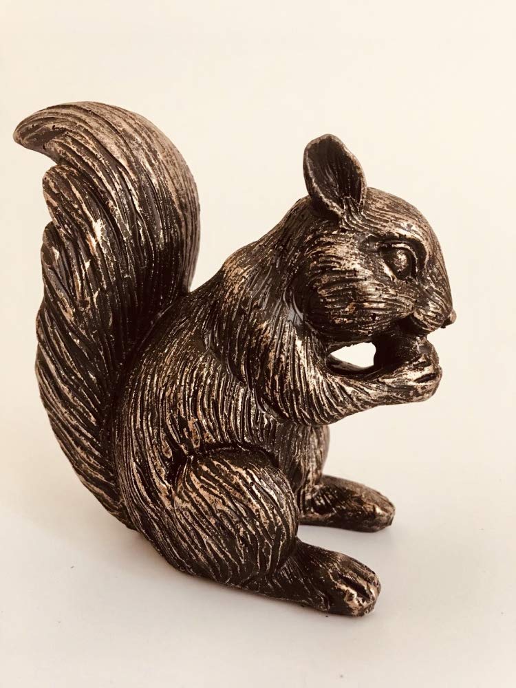 A Bit Quackers Squirrel - Bronzed Statue - Mini