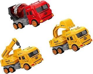 ibasenice 3pcs Set Cars Toy car Toys Kid Suit Kids playset Kids Toys Kids Car Toy Excavator Child car Model