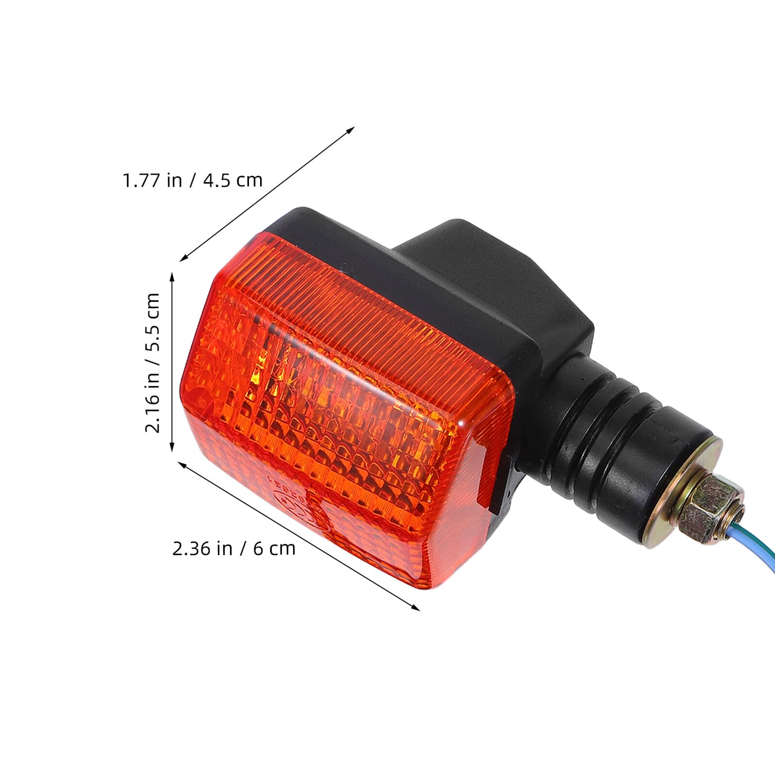 Hemobllo Indicatori di Direzione per Moto Impermeabili LED Fanali Posteriori e Anteriori per Scooter e Bici Elettriche Coppia di Lampade Segnaletiche Resistenti per Viaggi Notturni e