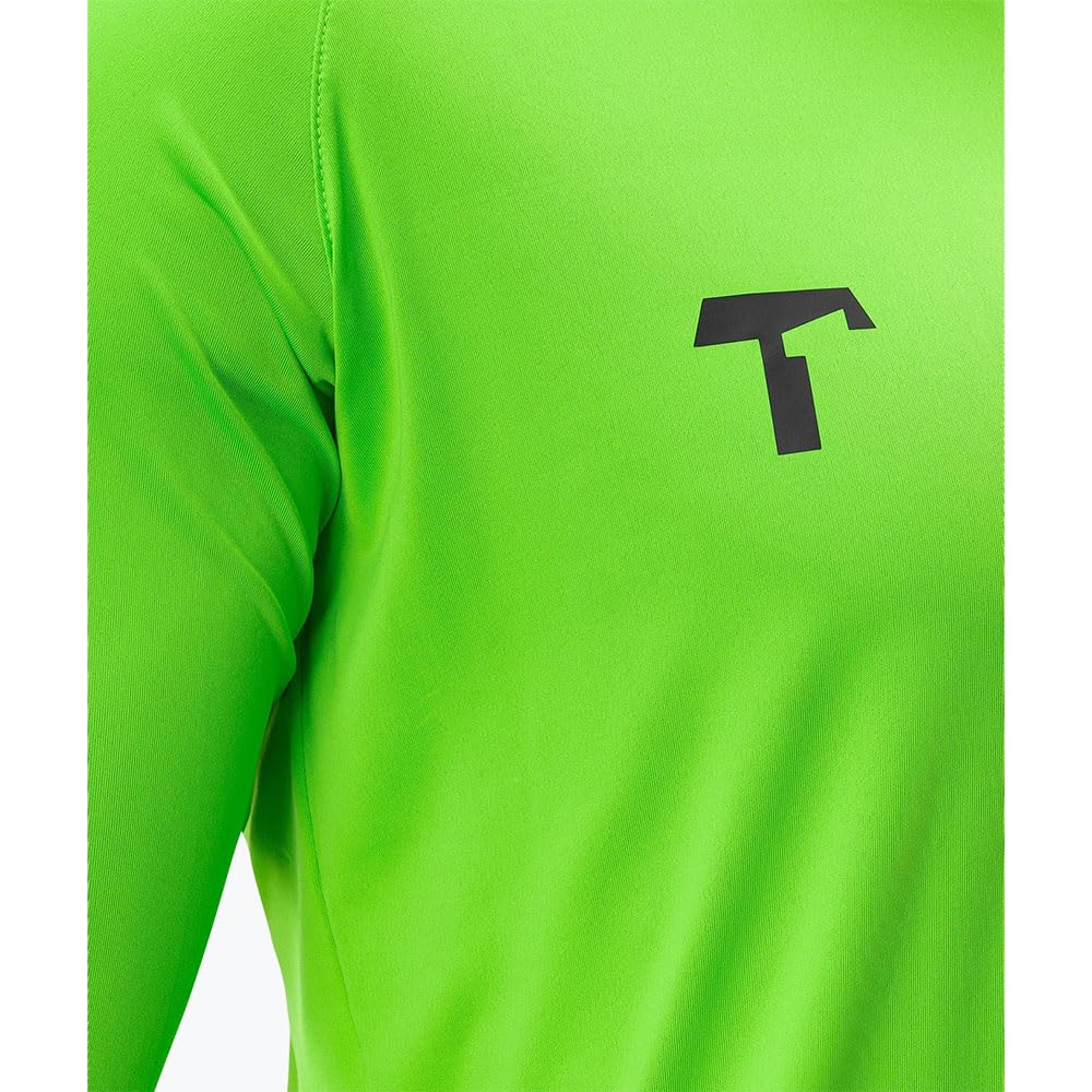 T1TAN Torwarttrikot - Fußballtrikot für Torhüter - Langärmliges Trikot für Herren, Damen und Jugendliche - Farbe grün - Größe XL