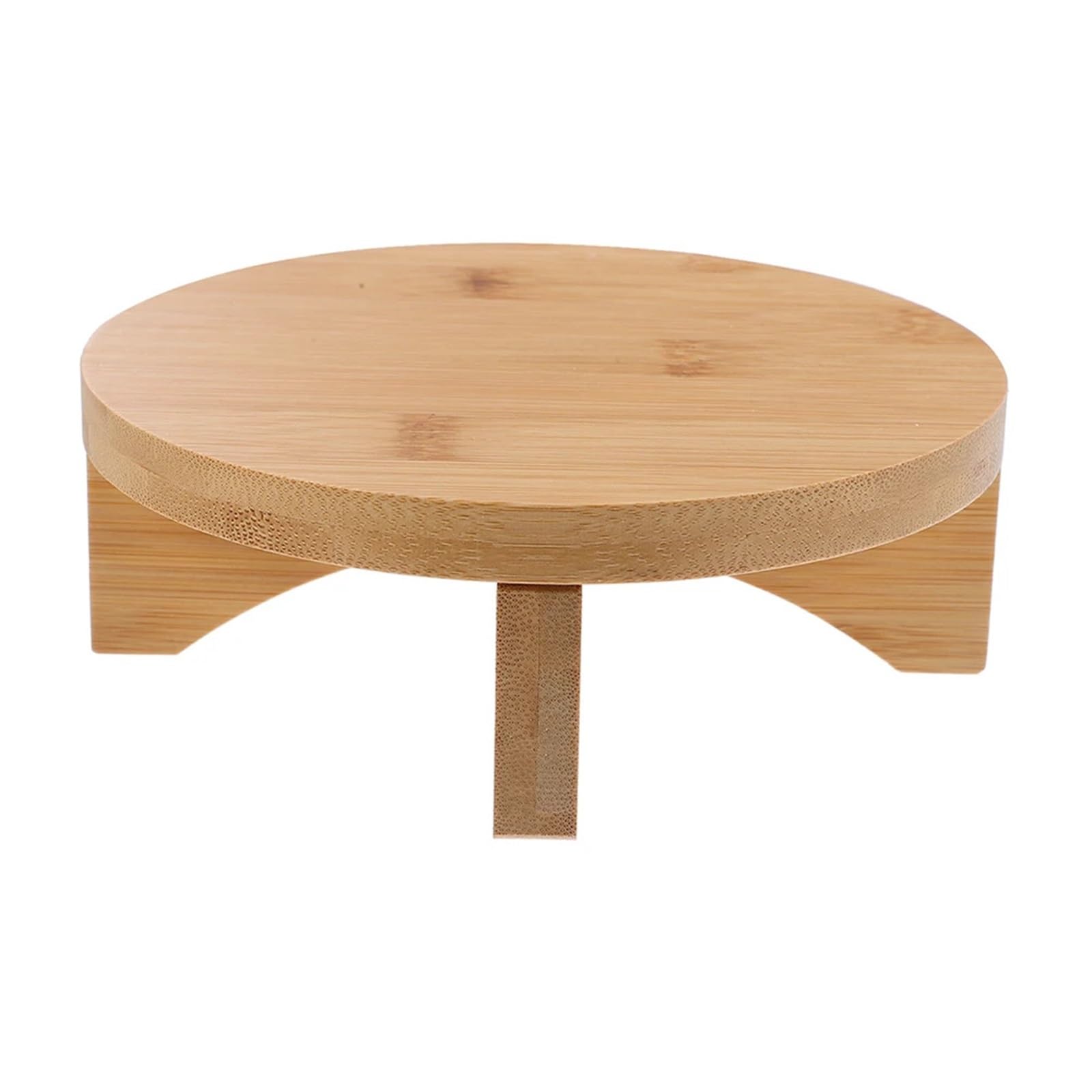 WEQYFDC Plant Stand Riser Flowerpot Shelf Wooden Round Riser Stand Stable Tabletop Pedestal For Planter Vase Decor Flower