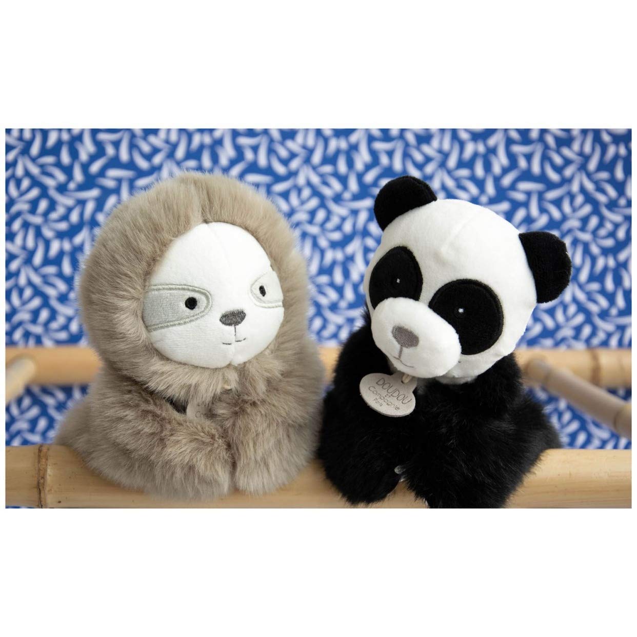 Doudou et Compagnie DC3610 Soft Toy Hand Puppet Sloth 25 cm Grey/White - Image 2