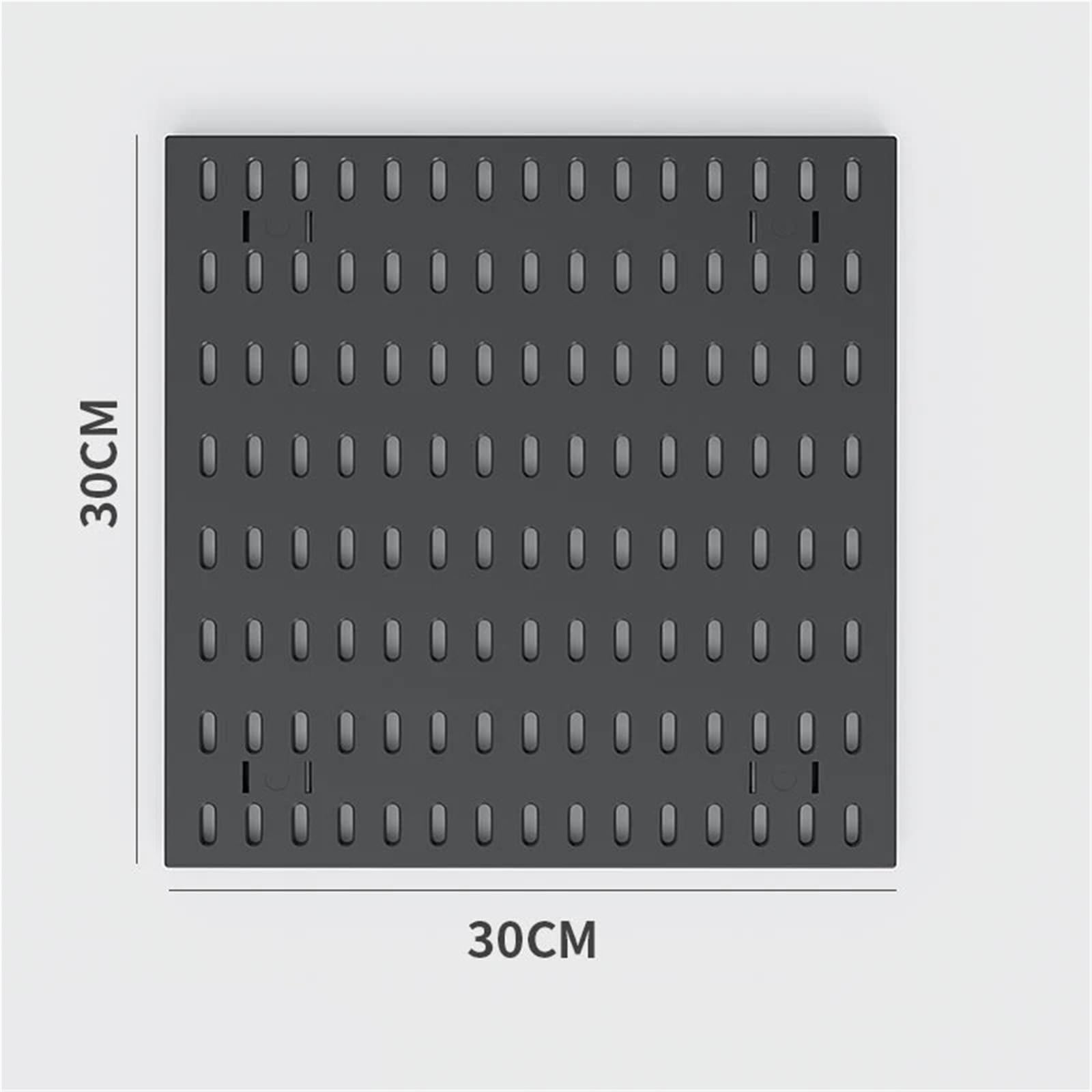 Panel Perforado Multifuncional, Ideal for Puertas, Paredes, garajes, cocinas (Almacenamiento y exhibición) para Organización de Tal(Color2)
