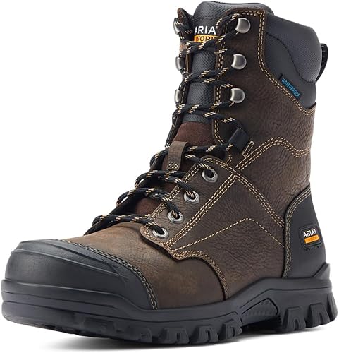 Miniatura 1 de ARIAT Botas de trabajo impermeables Treadfast de 8 pulgadas para hombre