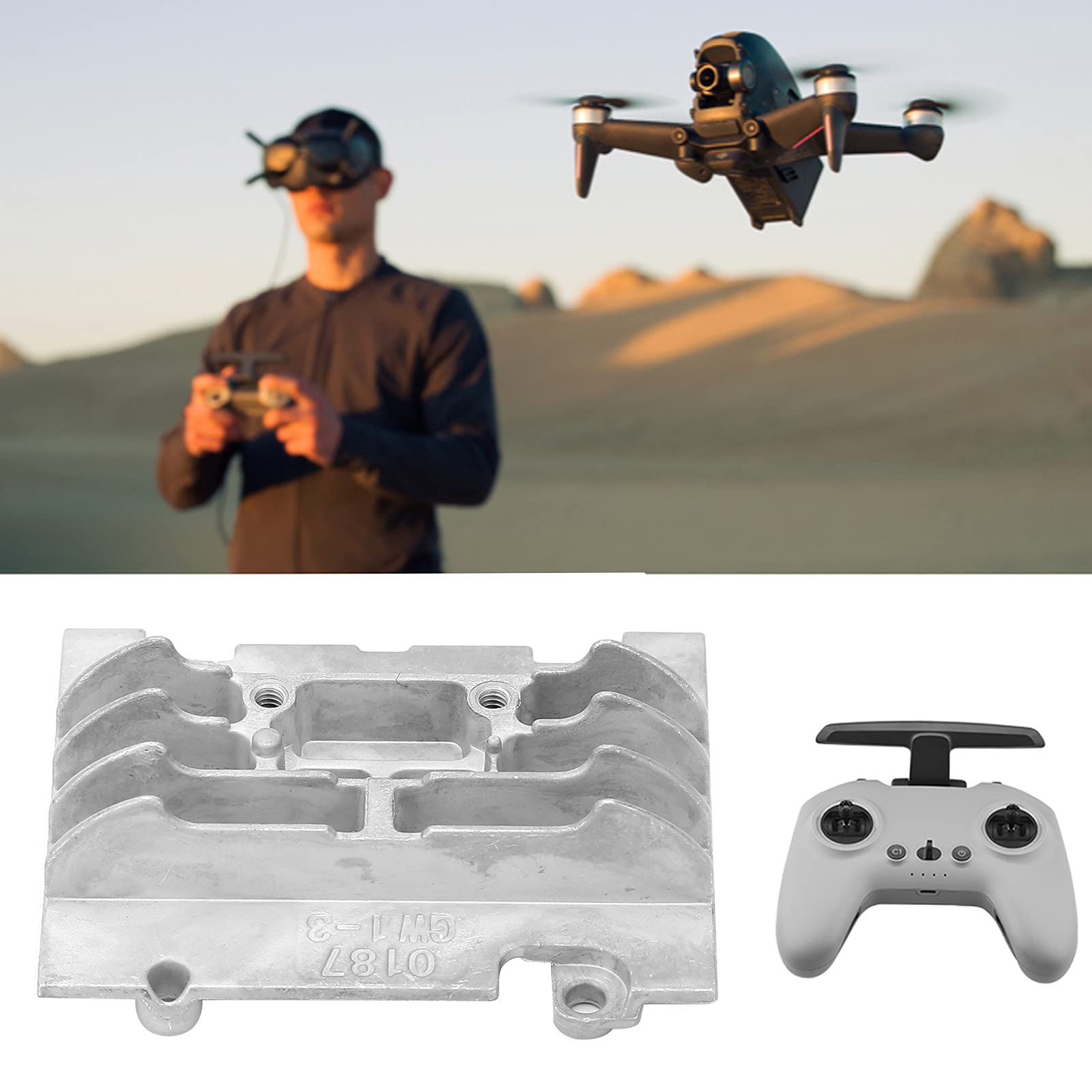 Drone Small Heat Sink, Small Heat Sink for FPV Firm Durable Sturdy Fine Workmanship Highly Stable Reliable for FPV Combo